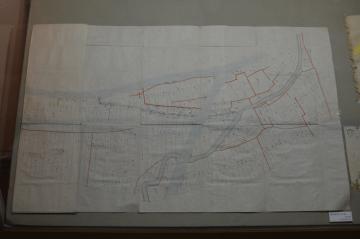 百間村地引図（字川端）の写真