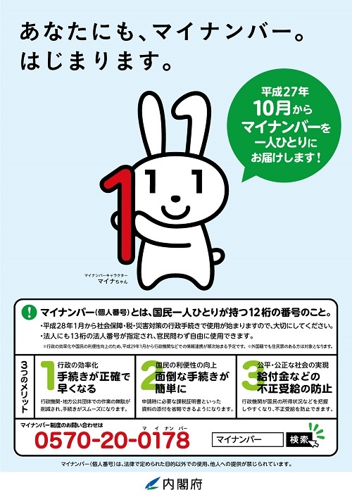 マイナンバーのチラシ画像