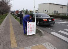 給油待ちの渋滞の様子1