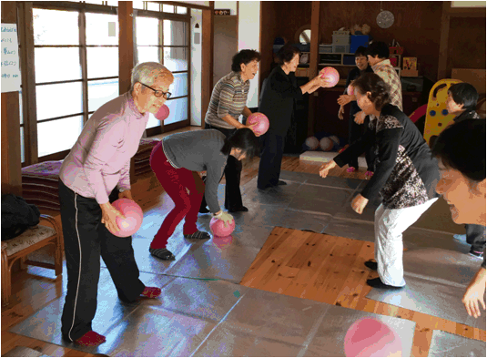 キャッチボールの様子