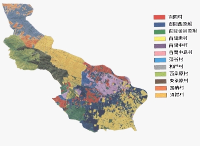 村々の分布状況の画像