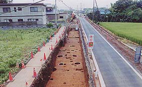 掘立柱建物跡の写真