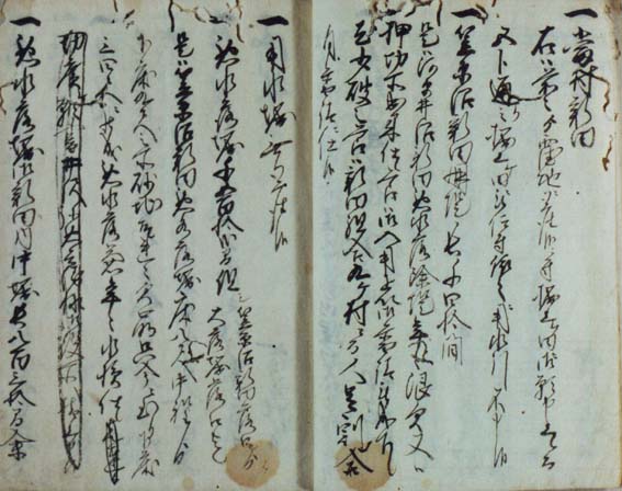 寛延2年笠原沼須賀村新田明細帳(内部)の写真