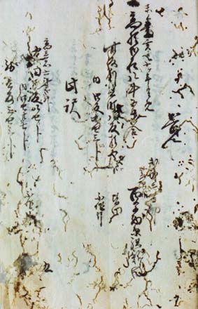 天保10年笠原沼西原組新田明細帳の写真