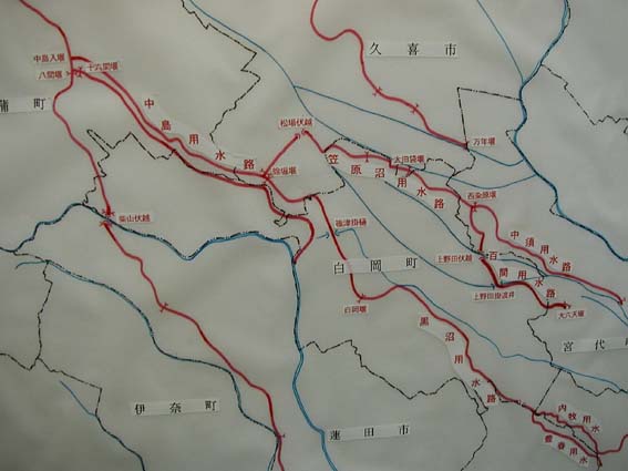 用水路の地図