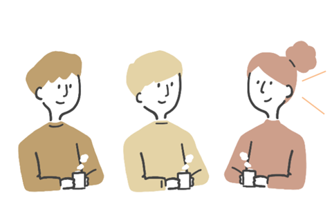 補聴器をつけている人のイメージ
