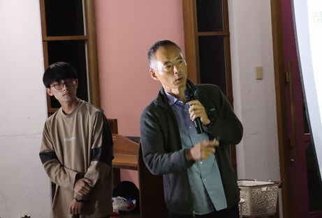 お話する日本工業大学木下研究室のお二人