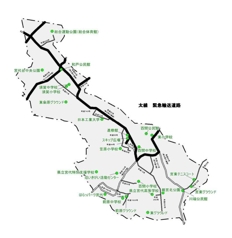 緊急輸送道路図