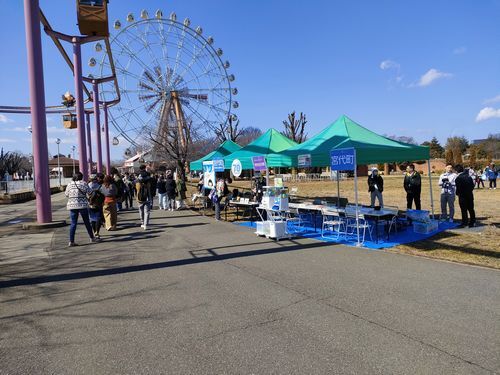 宮代町民入園無料の日配布の様子3