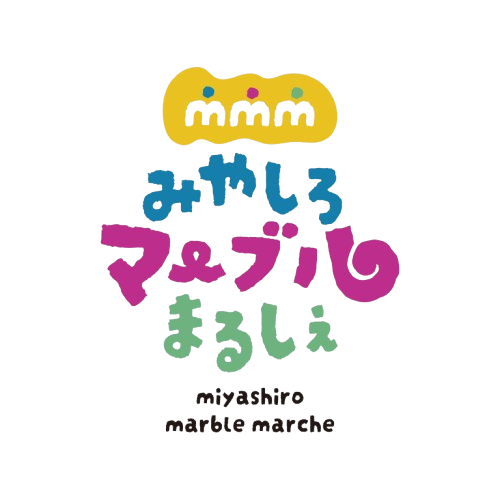 みやしろマーブルまるしぇのロゴマーク