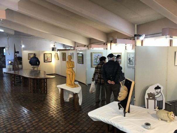みやしろ芸術祭2023作品展の様子