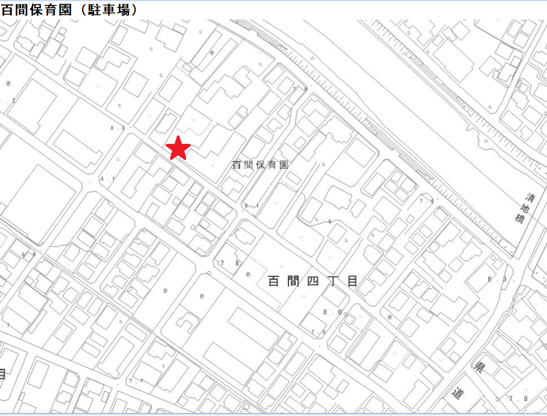 百間保育園位置図