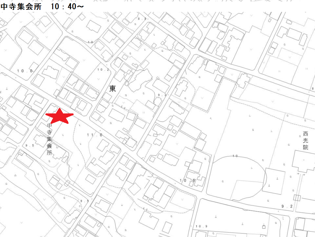 中寺集会所位置図