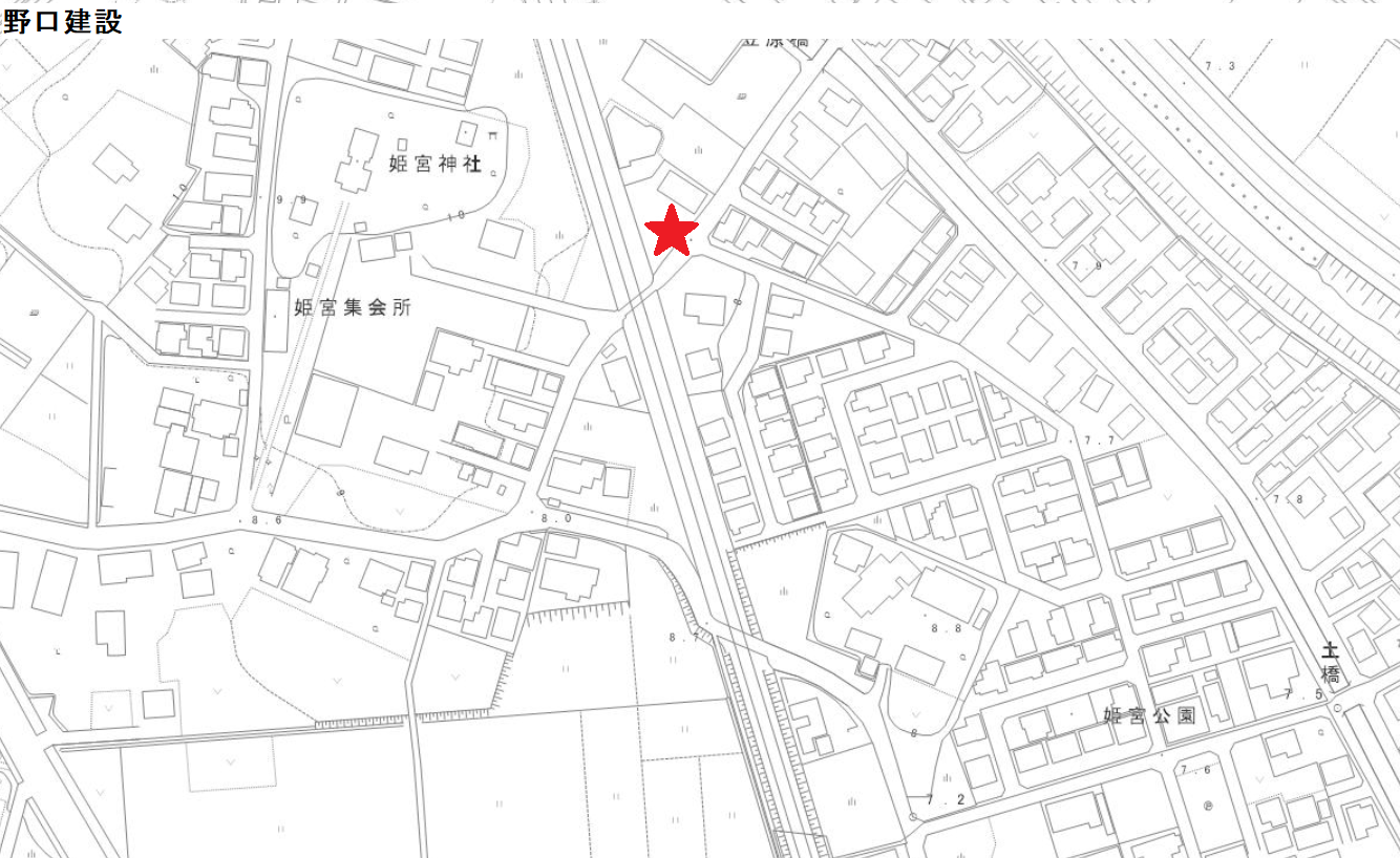 野口建設位置図