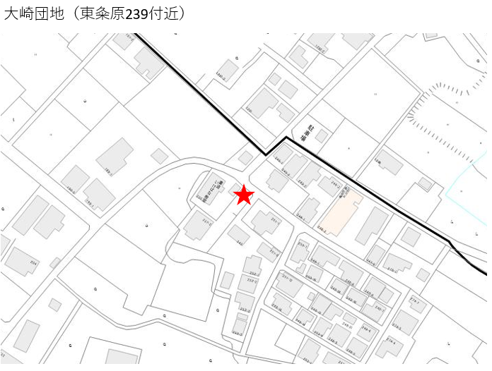 大崎団地内（東粂原239番地付近）マップ