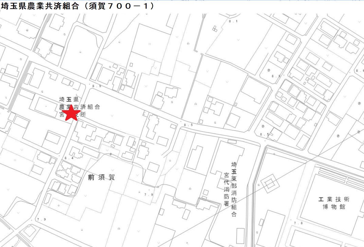 埼玉県農業共済組合位置図