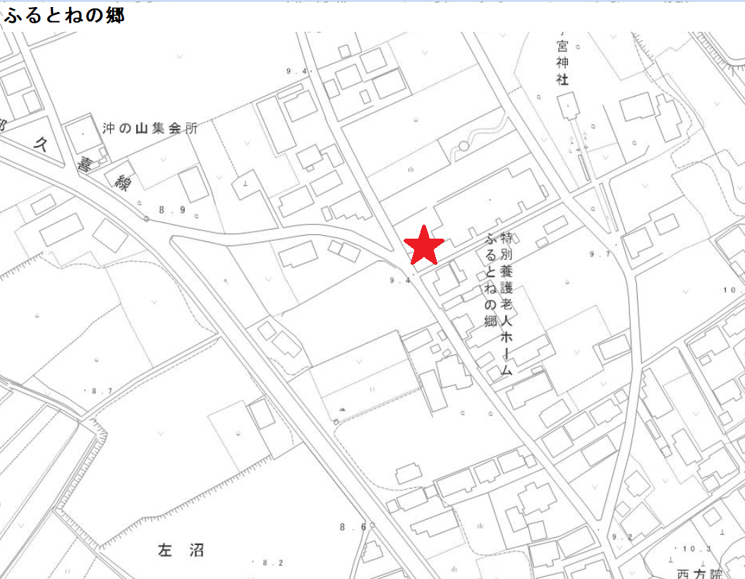 ふるとねの郷位置図