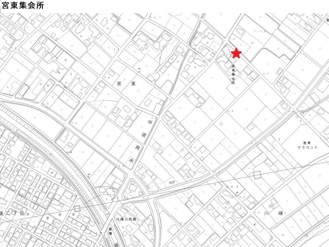宮東集会所位置図