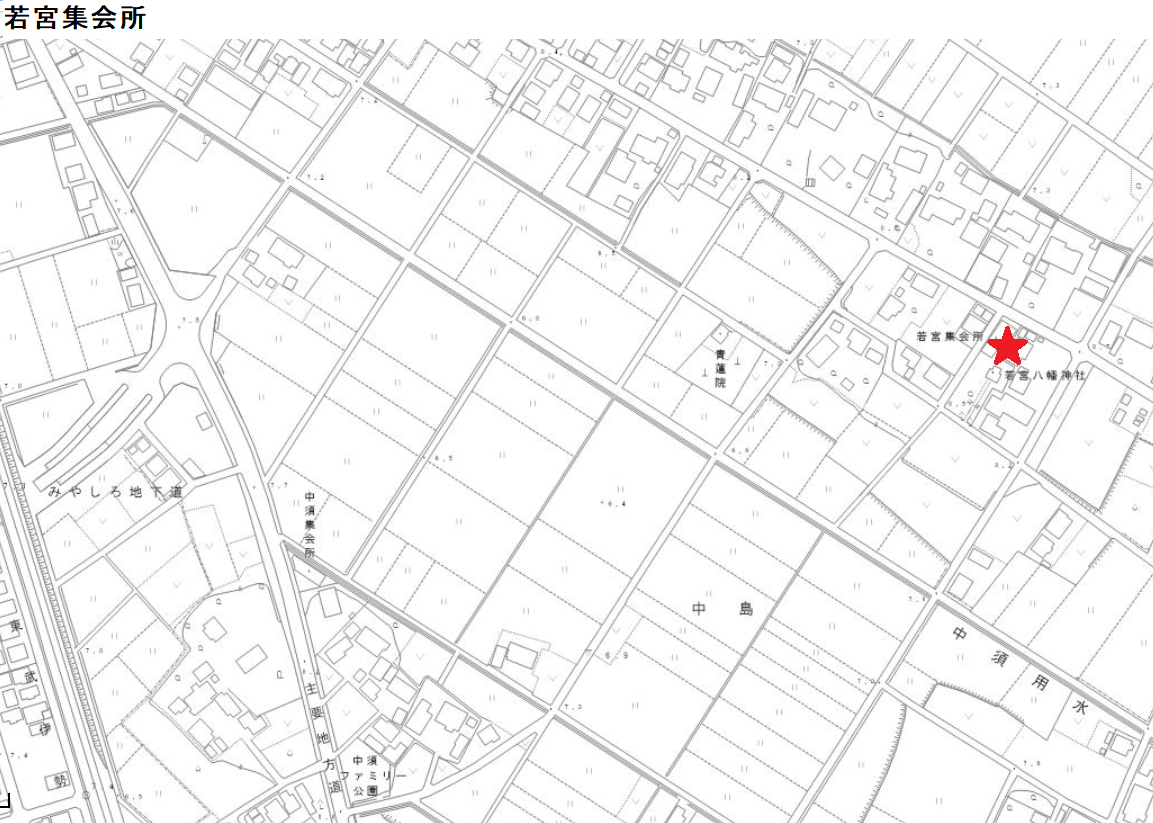 若宮集会所位置図