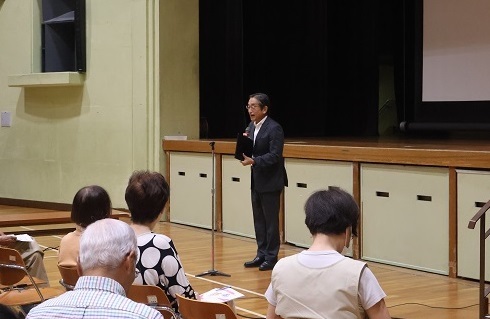学長島村教育長のあいさつ