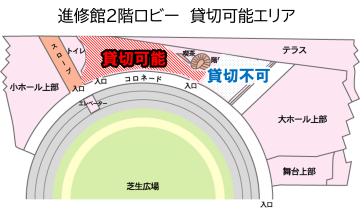 貸切可能エリアと不可能エリアについて