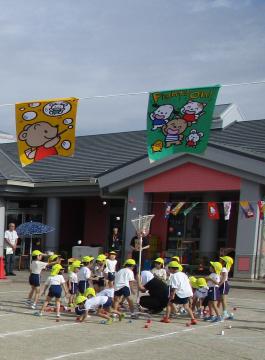 3クラス玉入れの様子