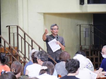 勝木教授より開催目的の説明