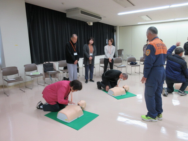 普通救命講習の様子