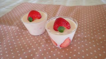 いちごのレアチーズ完成写真