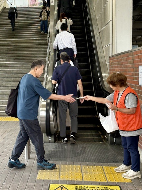 東武動物公園駅のキャンペーン活動